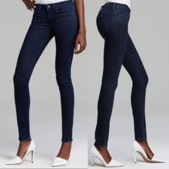 Vince Riley Dark Indigo Wash Mid Rise Skinny Jeans 30 - Picture 1 of 4